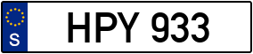 Trailer License Plate